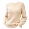 Cream Pearl Knit Sweater