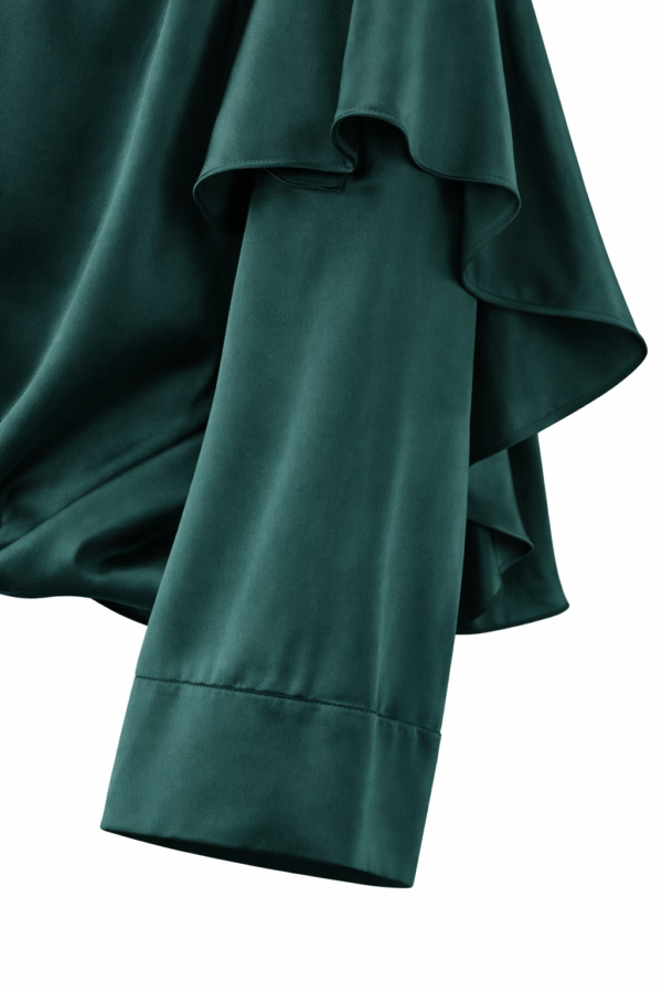 Elegant Ruffle Back Sleeve Blouse