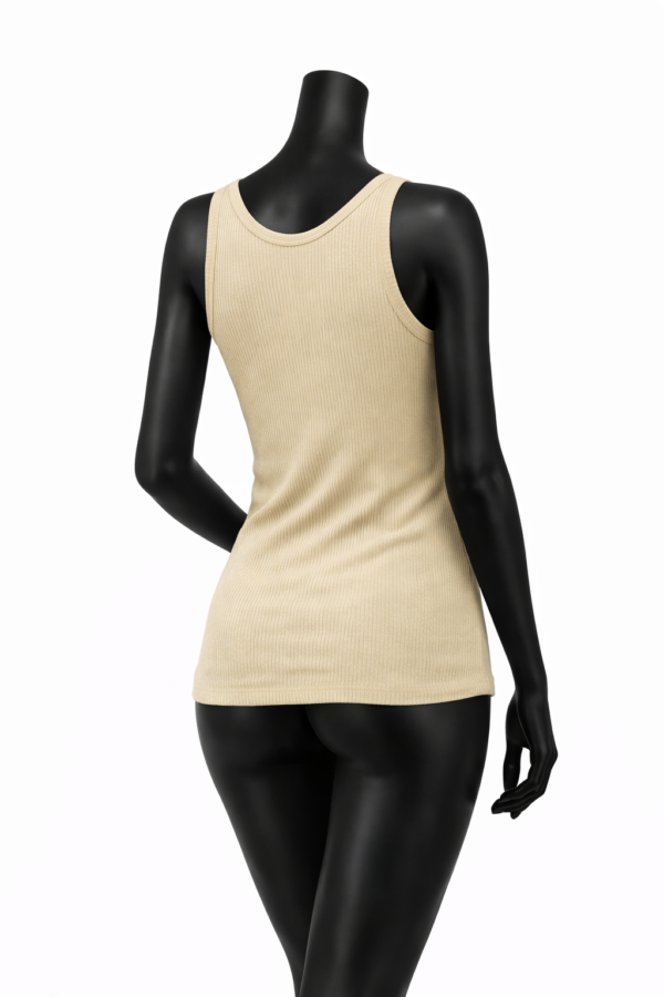 Khaki Ribbed Everyday Tank Top