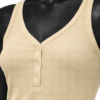 Khaki Ribbed Everyday Tank Top