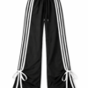 Wide Leg Stripe Pants