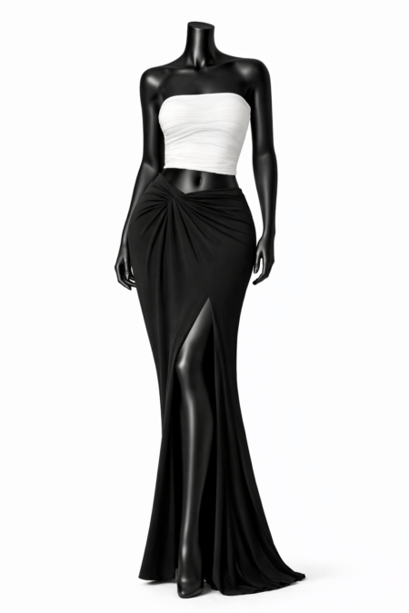 424983D3-19EB-418F-B4AC-DAFD93EA73A5 Womens high-Slit Maxi Skirt