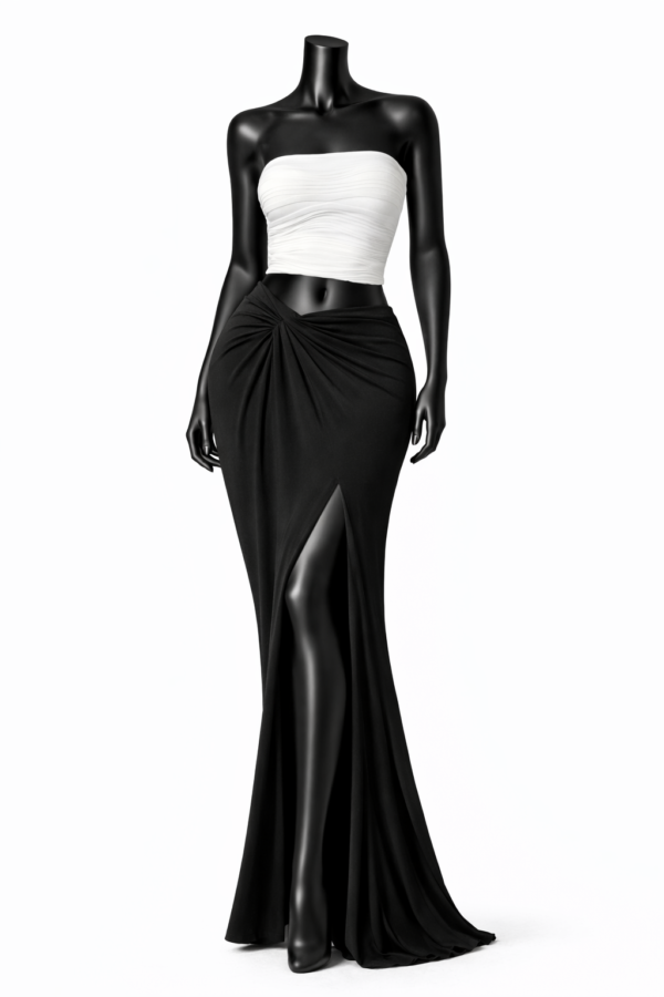 Womens high-Slit Maxi Skirt