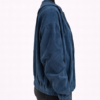 Relaxed Fit Teal Corduroy Zip Hoodie Jacket