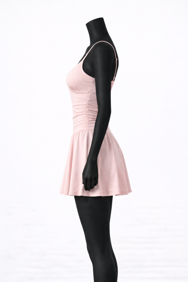 Y2Y V-Neck Ruched Mini Dress with Spaghetti Straps