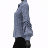8E4AF25A-F9AA-46B2-B8EB-5EDDECD2F3E0 Womens Loose Fit Plaid Button-up Shirt