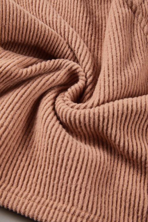 Surplice Ribbed Long Sleeve Crop Top