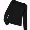 Boat Neck long Sleeve Top