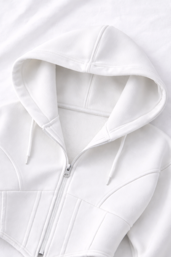 Y2K Zip-Up Corset Hoodie