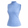 High Collar Sleeveless Knit Top