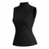 High Collar Sleeveless Knit Top